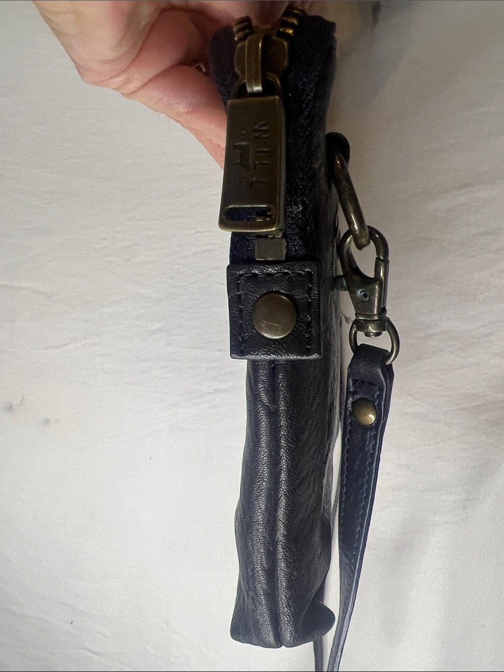 WILL Small Black Leather Crossbody - Picture 9 of 11
